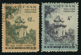 Viet Nam 119-120,CTO.Michel 123-124. Hung Vuong Temple.1960. - Viêt-Nam