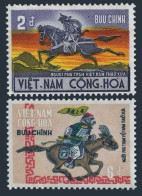 Viet Nam South 392-393, MNH. Michel 470-471. Postal History, 1971. Couriers. - Viêt-Nam