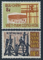 Viet Nam South 377-378, MNH. Mi 455-456. Reconstruction, Tet Offensive, 1970. - Viêt-Nam
