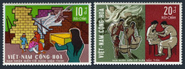 Viet Nam South 368-369, MNH. Mi 446-447. Mau Than Disaster, Physician Examining. - Vietnam