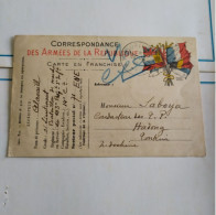CPA Correspondance Des Armées De La République Daté 1915, Postée Par Un Lieutenant Du 103ème Régiment D'Infanterie - Caserme