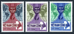 Viet Nam South 278-280, MNH. Mi 355-357. The Help 1966. Loading Hook And Globe. - Vietnam