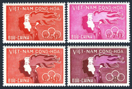 Viet Nam South 162-165, MNH. Michel 239-242. Youth Day 1961. Boy, Girl, Torch. - Vietnam