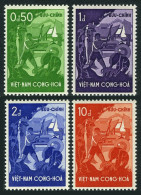 Viet Nam South 79-82, MNH. Michel 151-154. 1958. Farmers, Tractor, Village. - Viêt-Nam