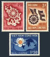 Viet Nam South 255-257, MNH. Michel 330-332. Buddhist Wheel Of Life, Flag, 1965. - Viêt-Nam