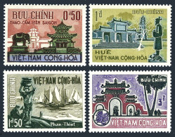 Viet Nam South 247-250, MNH. Mi 324-327. Temple,Tombs, Elephant,Fisherman, 1964. - Vietnam