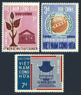 Viet Nam South 298-300, MNH. Mi 375-377. UNESCO 20th Ann. Globe, Olive Branch. - Viêt-Nam