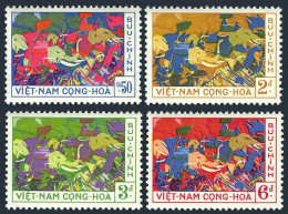Viet Nam South 108-111, MNH. Sisters Trung Trac, Trung Ngi, 1959. Elephants. - Viêt-Nam