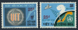 Viet Nam South 497,499, MNH. World Meteorological Day, ITU. New Value 1973. - Vietnam