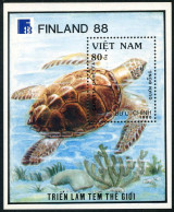 Viet Nam 1971,MNH.Michel 2043 Bl.69. Turtle Caretta,1989. - Viêt-Nam