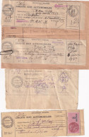 DROITS SUR AUTOMOBILES. VAILLY, AUXERRE. 1931,36,37 - Historical Documents