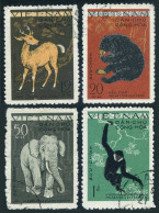 Viet Nam 148-151, CTO. Mi 154-157. Animal 1991. Rusa Unicolor, Helarctos,Elephas - Viêt-Nam