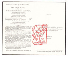 DP Pieter Hendrik Coppen ° Vrasene Beveren Waas 1874 † Sint-Gillis-Waas 1949 X Frederica De Breuck Xx Leonia Beussé - Images Religieuses