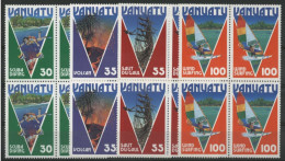 VANUATU N° 731 à 734 En Blocs De 4 Neufs ** (MNH). Tourisme. TB - Vanuatu (1980-...)