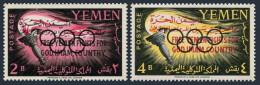Yemen Kingdom 1-2 Michel,MNH. Olympics Rome-1960,overprintedF REE YEMEN FIGHTS.. - Yemen