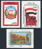 Yemen PDR 410-412,MNH.Michel 435-437. October 14th Revolution,20th Ann.1988. - Yemen
