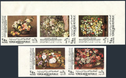 Yemen AR 281b-281f,MNH.Mi 1223-1227B. Still Life Paintings,1970.Courbet,Linared, - Yémen