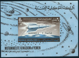 Yemen Kingdom 79 Bl.10 Michel, MNH. Mariner 4, 1964. - Yémen