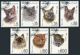 Yemen 557-563, 564, Canceled To Order. Michel 30-36, Bl.5. Cats 1990. - Yemen