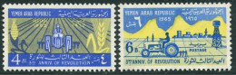 Yemen AR 214-214A,214Aa,MNH.Mi 428-429,Bl.37. Revolution, 3rd Ann.1965. Tractor, - Yemen