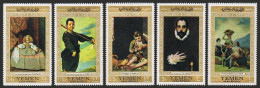 Yemen AR 241-241D,MNH.Michel 602-606.Spanish Masters,1967.Velazquez,Ribera,Goya - Jemen