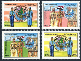 Yemen AR 512-515, MNH. Michel 1-4 Republic. Arab Scout Movement, 75th Ann.1990.  - Yemen