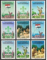 Yemen YAR 197-197H,197Gi & Imperf, MNH. Mi 368-376A,B,Bl.28-29. Boy Scouts, 1964 - Jemen