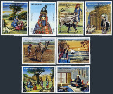 Yemen AR 411-418,419-420,MNH. Mi 1777-1784,Bl.231-232. Folk Costumes 1983.Camel. - Yémen