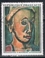 FRANCE : N° 1673 Oblitéré ("Songe Creux", De Rouault) - PRIX FIXE - - Used Stamps