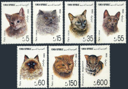 Yemen 557-563, 564, MNH. Michel 30-36, Bl.5. Cats 1990. - Jemen