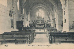 77 // RECLOSES   Intérieur De L'église  2  ELD - Sonstige & Ohne Zuordnung