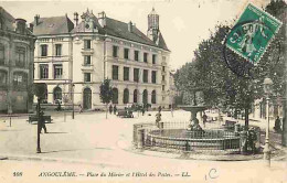 16 - Angouleme - Place Du Mûrier Et L'Hôtel Des Postes - Animée - Oblitération Ronde De 1913 - CPA - Voir Scans Recto-Ve - Angouleme