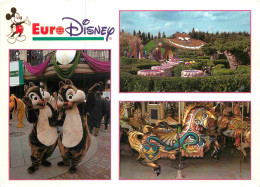 Parc D'Attractions - Euro Disney Paris Devenu Disneyland Paris - Fantasyland - Multivues - Tic Et Tac - Ecureuils - CPM  - Disneyland