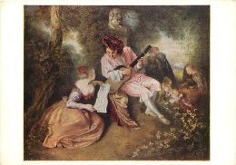 Art - Peinture - Antoine Watteau - La Gamme D'Amour - CPM - Voir Scans Recto-Verso - Pittura & Quadri