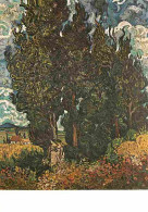 Art - Peinture - Vincent Van Gogh - Cypresses - Saint Rémy - Carte Neuve - CPM - Voir Scans Recto-Verso - Peintures & Tableaux