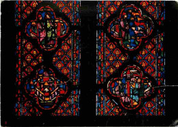 Art - Vitraux Religieux - Paris - La Sainte Chapelle - 10e Fenetre Ezéchiel - CPM - Voir Scans Recto-Verso - Tableaux, Vitraux Et Statues