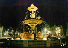 10 - Troyes - La Fontaine Argence Illuminée - Vue De Nuit - CPM - Voir Scans Recto-Verso - Troyes