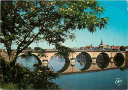 24 - Bergerac - Le Pont De Pierre Sur La Dordogne Avec La Vue Générale Sur La Ville - CPM - Voir Scans Recto-Verso - Bergerac