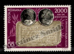 Roumanie/ Romania 1975 Yvert 2900, 2nd Millenium City Of Alba Julia, Roman Coin On Stamp - MNH - Gebruikt