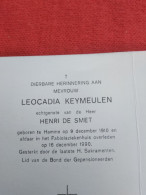 Doodsprentje Leocadia Keymeulen / Hamme 9/12/1910 - 16/12/1990 ( Henri De Smet ) - Godsdienst & Esoterisme