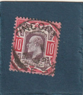 ///   ANGLETERRE ///    N° 116 ------   10 Pence Rouge Et Brun/violet  Côte 65€ - Used Stamps