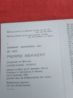 Doodsprentje Pierre Bekaert / Gent 10/12/1910 Hamme 12/12/1991 ( Marie Aimée Moens ) - Religión & Esoterismo