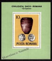 Roumanie/ Romania 1976 Yvert BF 125, Daco Roman Civilization, Dacia - Miniature Sheet - MNH - Blocks & Kleinbögen