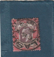 ///   ANGLETERRE ///    N° 116 ------   10 Pence Rouge Et Brun/violet  Côte 65€ - Usados