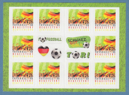 Bund 2012 Begeistert Fußball Deutschland 55 Cent  Mi-Nr. 2936 Markenset ** - Sonstige & Ohne Zuordnung