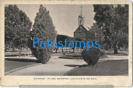 228881 ARGENTINA BUENOS AIRES CARHUE SQUARE PLAZA GRAL LAVALLE & CHURCH IGLESIA BREAK  POSTAL POSTCARD - Argentinien