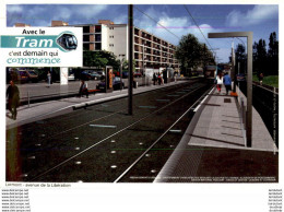 D33 LORMONT AVEC LE TRAM C EST DEMAIN QUI COMMENCE ..........PROJET DE TRAM   ..........état Luxe - Autres & Non Classés