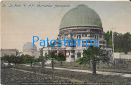 228883 ARGENTINA BUENOS AIRES LA PLATA OBSERVATORIO ASTRONOMICO POSTAL POSTCARD - Argentinien