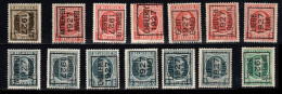 Setje Typo's 1927 -  Houyoux   - O/used - Typo Precancels 1922-31 (Houyoux)