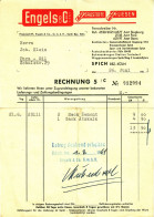 SPICH B/ Troisdorf  Siegburg 1961 Farbige Rechnung " Engels & Co Baustoffe Und Fliesen " - Trasporti